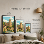 Moussa Castle - Lebanon - Travel Art Wall Deco Poster Print - Art Print - Travel Art Poster