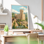 Moussa Castle - Lebanon - Travel Art Wall Deco Poster Print - Art Print - Travel Art Poster