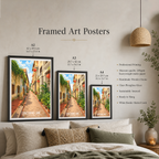 Concubine Lane - Malaysia - Vintage Travel Wall Art Poster Print