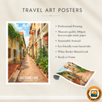 Concubine Lane - Malaysia - Vintage Travel Wall Art Poster Print