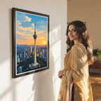 KL Tower - Malaysia - Travel Wall Art Deco Poster Print
