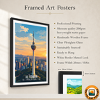KL Tower - Malaysia - Travel Wall Art Deco Poster Print