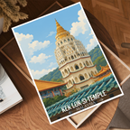 Kek Lok Si Temple - Malaysia - Travel Wall Art Deco Poster Print