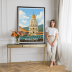 Kek Lok Si Temple - Malaysia - Travel Wall Art Deco Poster Print