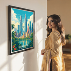 Kuala Lumpur - Malaysia - Vintage Travel Wall Art Poster Print
