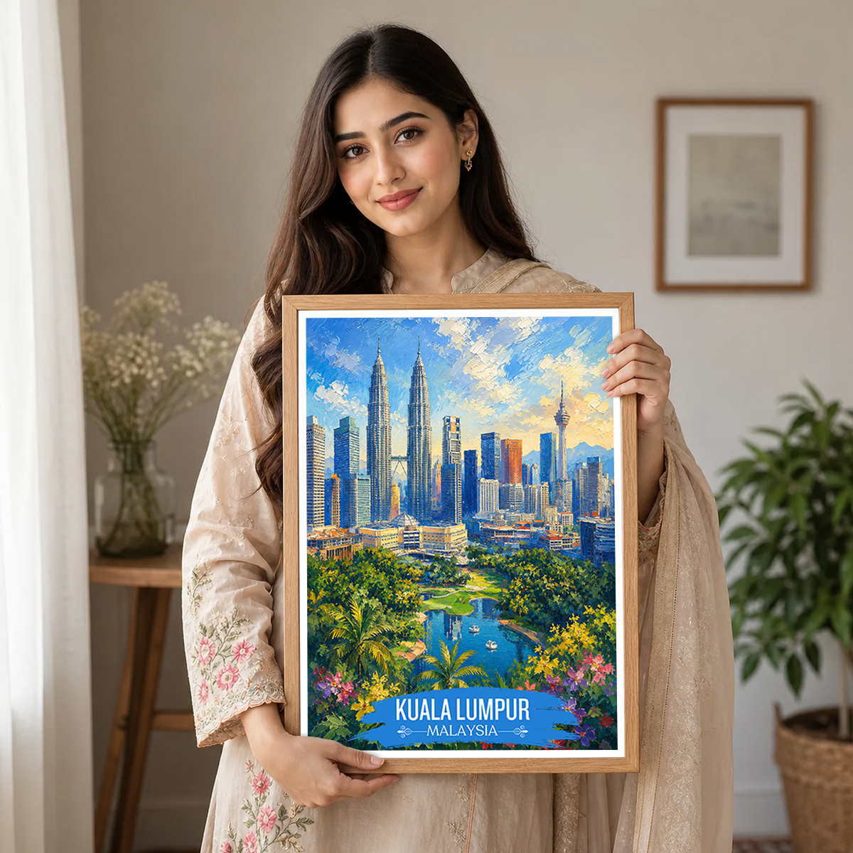 Kuala Lumpur - Malaysia - Vintage Travel Wall Art Poster Print (Copy)