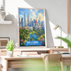 Kuala Lumpur - Malaysia - Vintage Travel Wall Art Poster Print (Copy)