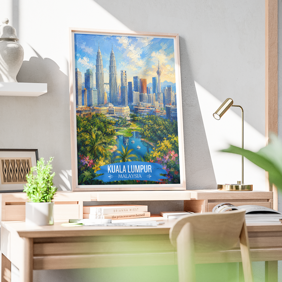 Kuala Lumpur - Malaysia - Vintage Travel Wall Art Poster Print (Copy)