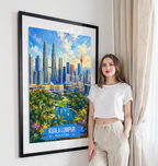 Kuala Lumpur - Malaysia - Vintage Travel Wall Art Poster Print (Copy)