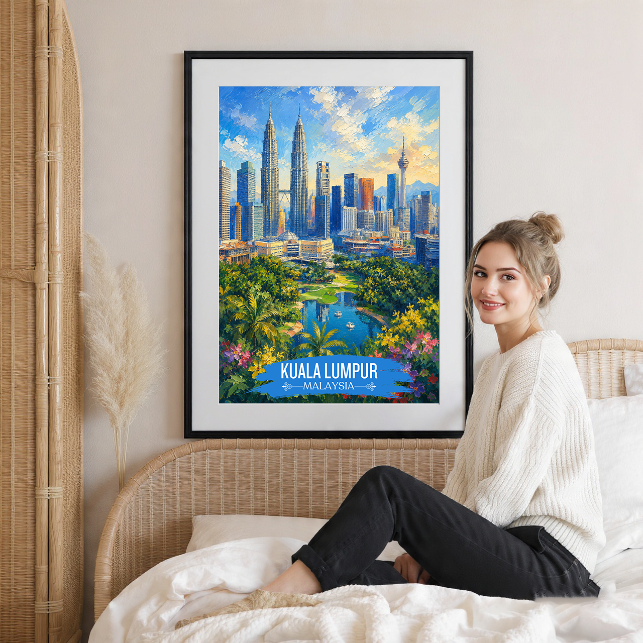 Kuala Lumpur - Malaysia - Vintage Travel Wall Art Poster Print (Copy)