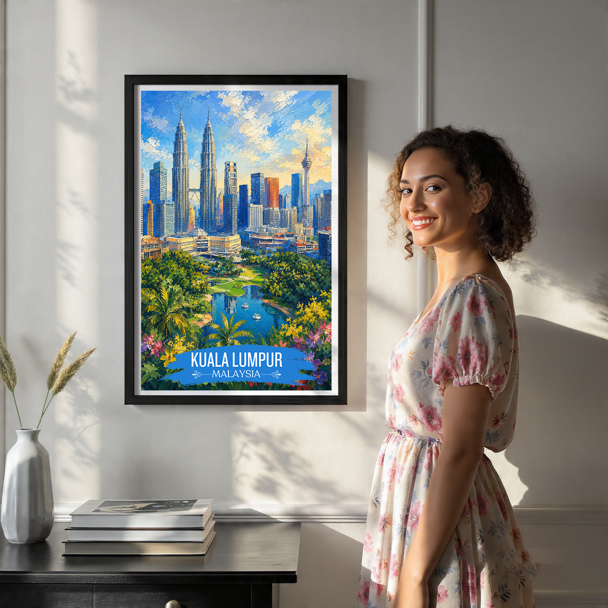 Kuala Lumpur - Malaysia - Vintage Travel Wall Art Poster Print (Copy)