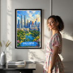 Kuala Lumpur - Malaysia - Vintage Travel Wall Art Poster Print (Copy)