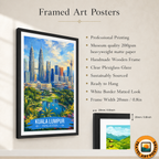 Kuala Lumpur - Malaysia - Vintage Travel Wall Art Poster Print (Copy)