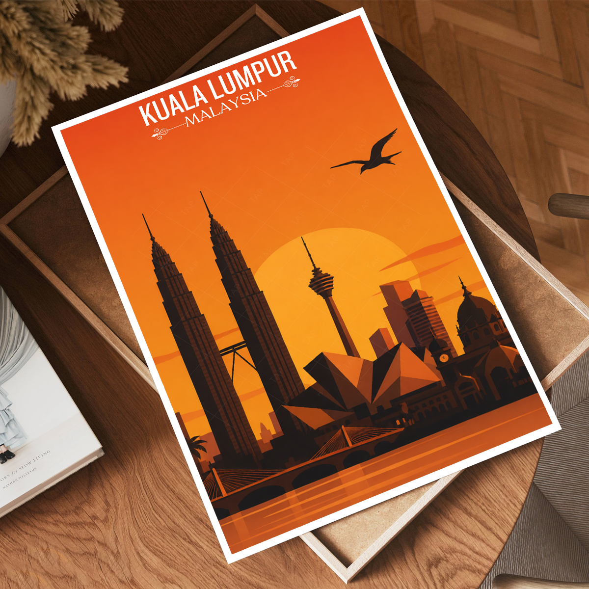 Kuala Lumpur - Malaysia - Vintage Travel Wall Art Poster Print