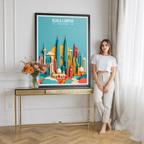 Kuala Lumpur - Malaysia - Vintage Travel Wall Art Poster Print