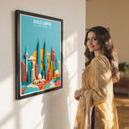 Kuala Lumpur - Malaysia - Vintage Travel Wall Art Poster Print