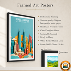 Kuala Lumpur - Malaysia - Vintage Travel Wall Art Poster Print