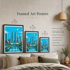 Kuala Lumpur - Malaysia - Vintage Travel Wall Art Poster Print