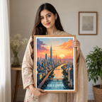 Kuala Lumpur - Malaysia - Vintage Travel Wall Art Poster Print