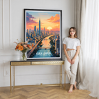 Kuala Lumpur - Malaysia - Vintage Travel Wall Art Poster Print