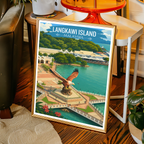 Langkawi Island - Malaysia - Travel Wall Art Deco Poster Print