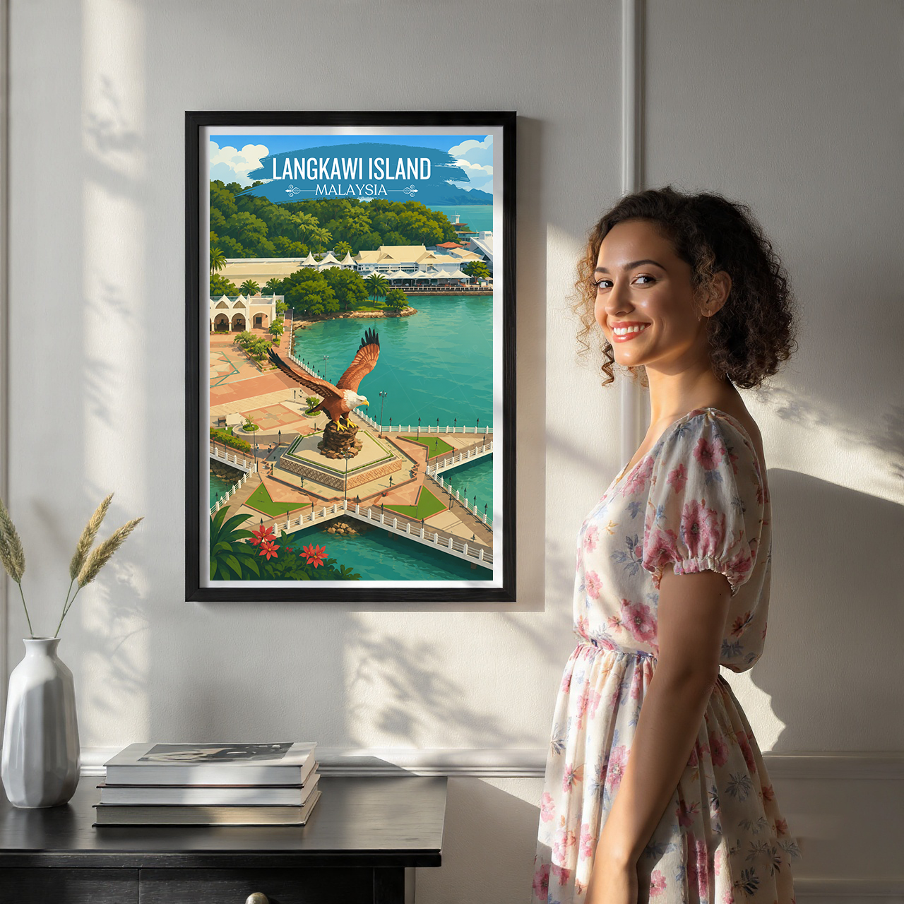 Langkawi Island - Malaysia - Travel Wall Art Deco Poster Print