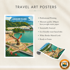Langkawi Island - Malaysia - Travel Wall Art Deco Poster Print