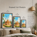 Malacca Mosque - Malaysia - Travel Wall Art Deco Poster Print