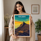 Mount Kinabalu - Malaysia - Travel Wall Art Deco Poster Print
