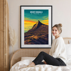 Mount Kinabalu - Malaysia - Travel Wall Art Deco Poster Print