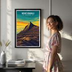 Mount Kinabalu - Malaysia - Travel Wall Art Deco Poster Print
