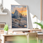 Mount Kinabalu - Malaysia - Travel Wall Art Deco Poster Print - Art Print - Travel Art Poster