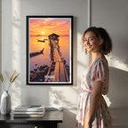 Penang - Malaysia - Travel Wall Art Deco Poster Print - Art Print - Travel Art Poster