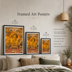 Perak Cave Temple - Malaysia - Travel Wall Art Deco Poster Print - Art Print - Travel Art Poster