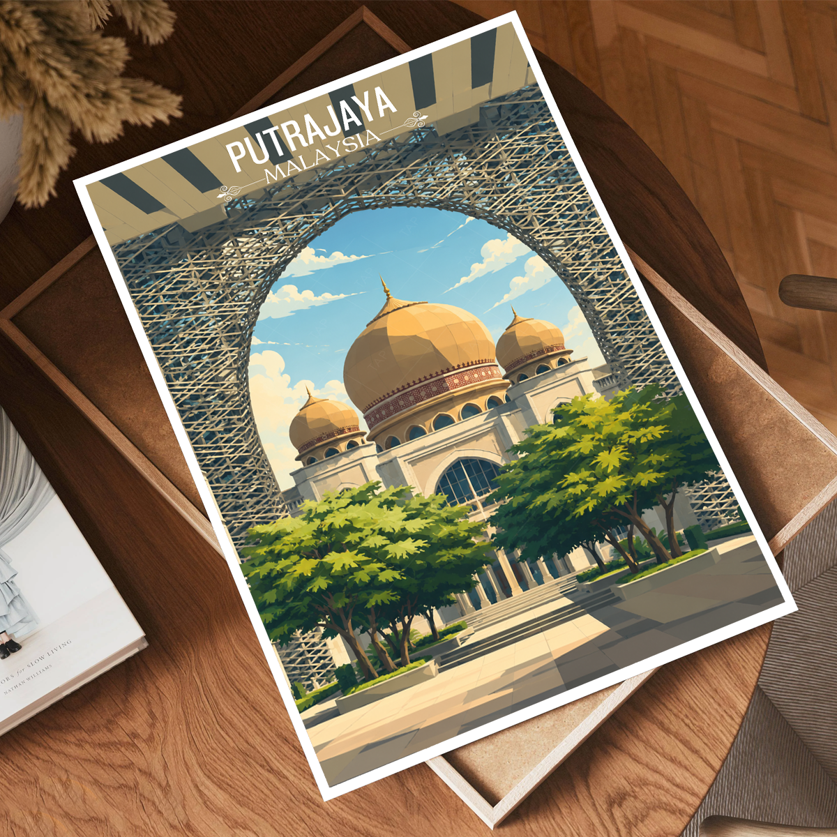 Putrajaya - Malaysia - Travel Wall Art Deco Poster Print - Art Print - Travel Art Poster