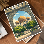Putrajaya - Malaysia - Travel Wall Art Deco Poster Print - Art Print - Travel Art Poster