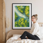 Sandakan - Malaysia - Travel Wall Art Deco Poster Print - Art Print - Travel Art Poster