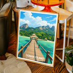 Tioman Island - Malaysia - Travel Wall Art Deco Poster Print - Art Print - Travel Art Poster