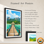Tioman Island - Malaysia - Travel Wall Art Deco Poster Print - Art Print - Travel Art Poster