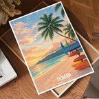 Tioman - Malaysia - Travel Wall Art Deco Poster Print - Art Print - Travel Art Poster