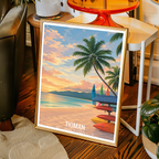 Tioman - Malaysia - Travel Wall Art Deco Poster Print - Art Print - Travel Art Poster