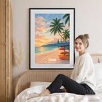 Tioman - Malaysia - Travel Wall Art Deco Poster Print - Art Print - Travel Art Poster