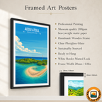 Addu Atoll - The Maldives - Travel Wall Art Resort Poster Print - Art Print - Travel Art Poster