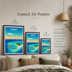 Banana Reef - The Maldives - Travel Wall Art Resort Poster Print - Art Print - Travel Art Poster