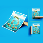 Baros Island - The Maldives - Travel Wall Art Resort Poster Print - Art Print - Travel Art Poster