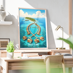 Baros Island - The Maldives - Travel Wall Art Resort Poster Print - Art Print - Travel Art Poster