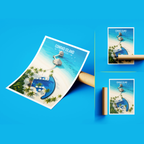 Conrad Island - The Maldives - Travel Wall Art Resort Poster Print - Art Print - Travel Art Poster
