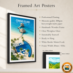 Conrad Island - The Maldives - Travel Wall Art Resort Poster Print - Art Print - Travel Art Poster