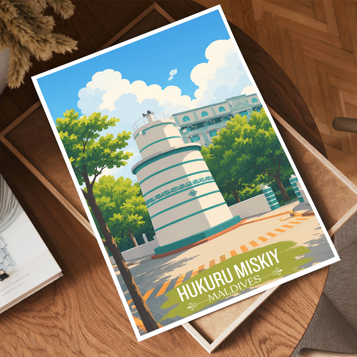 Hukuru Miskiy - The Maldives - Travel Wall Art Resort Poster Print - Art Print - Travel Art Poster