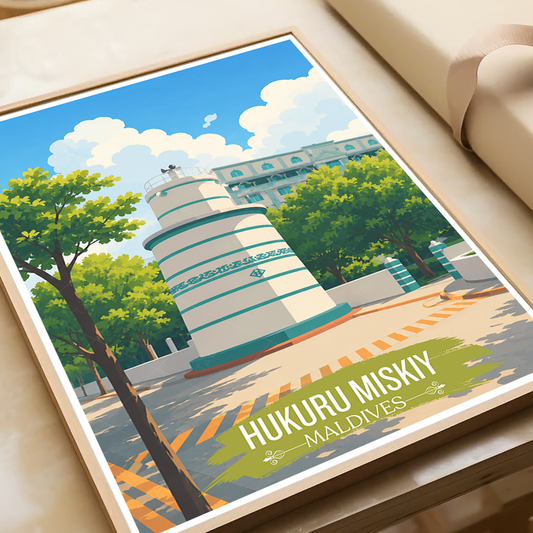 Hukuru Miskiy - The Maldives - Travel Wall Art Resort Poster Print - Art Print - Travel Art Poster